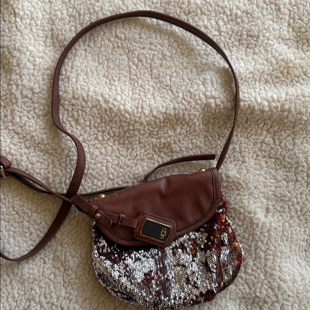 UGG Chocolate Sequin Crossbody Bag